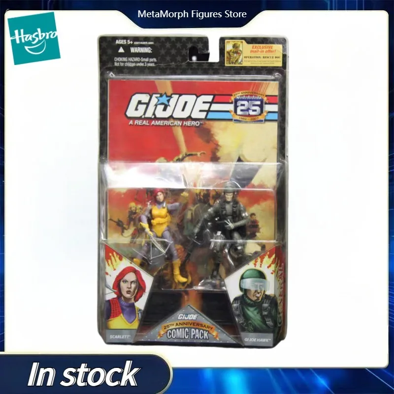 

Оригинальный Хасбро Г.И. Joe A REAL AMERICAN HERO SCARLETT/GI JOE HAWK COMIC PACK Коллекция экшн-фигурок Игрушки Украшения