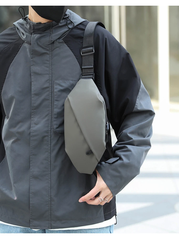 Herren Minimalistische Outdoor-Sport-Lauf-Jogging-Hüfttasche Wasserdichte Fanny Pack Stilvolle Crossbody-Gürteltasche Hüfttasche für Männer – Detail 10