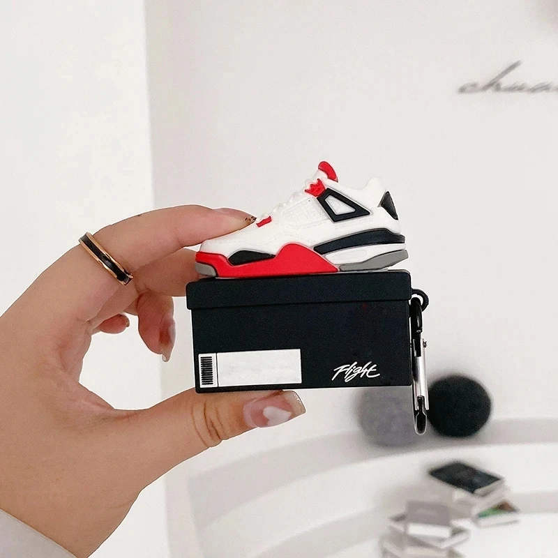 Fashion Creative Silicone Sneaker Shoe Box Earphone Case for Apple Airpods 1/2/Pro 3 Unique Cover Design for Airpods pro