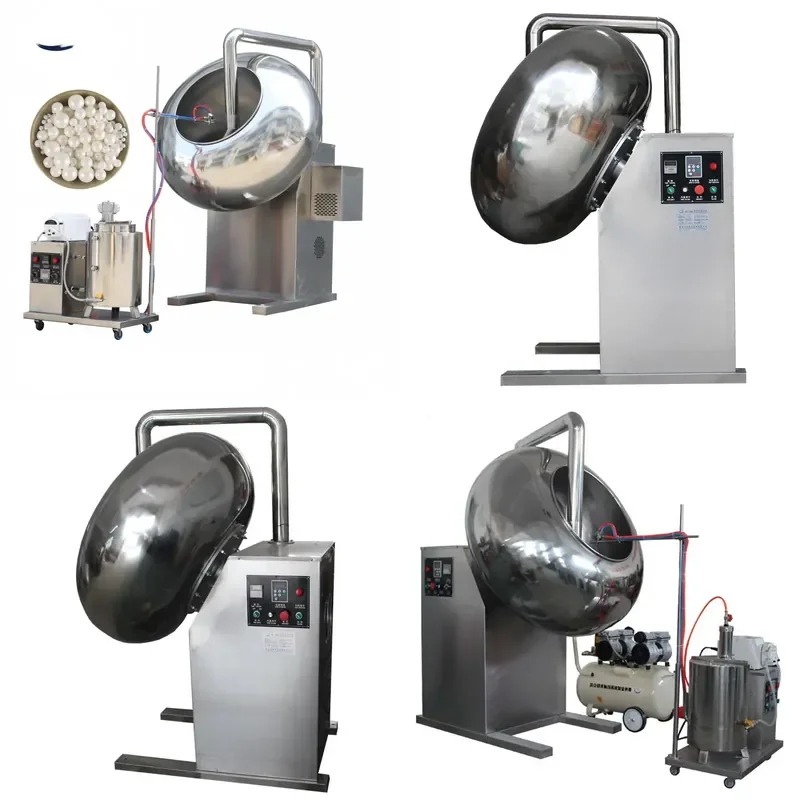 CE Certified New BY800 300-50kg SS304 Nut Peanut Almond Chocolate Coating Processing Machine Per Batch