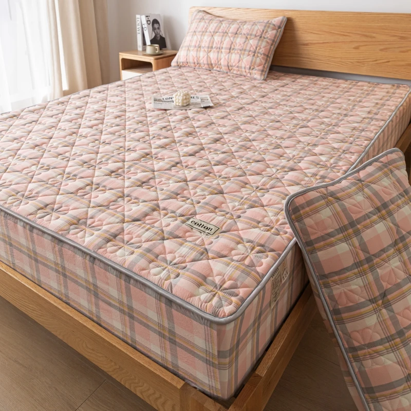A-Class Pre-Washed Cotton Mattress Protector Cover - Ultra Soft, Antibacterial, Hypoallergenic for a Serene Sleep Experience