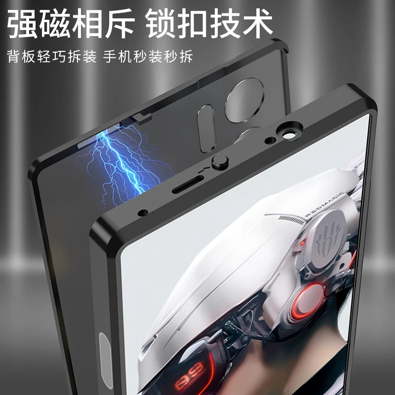 Metal Aluminium Alloy Frame Hard PC Backboard Shockproof Phone Cover For Nubia Red Magic 9 9S Pro Plus Case