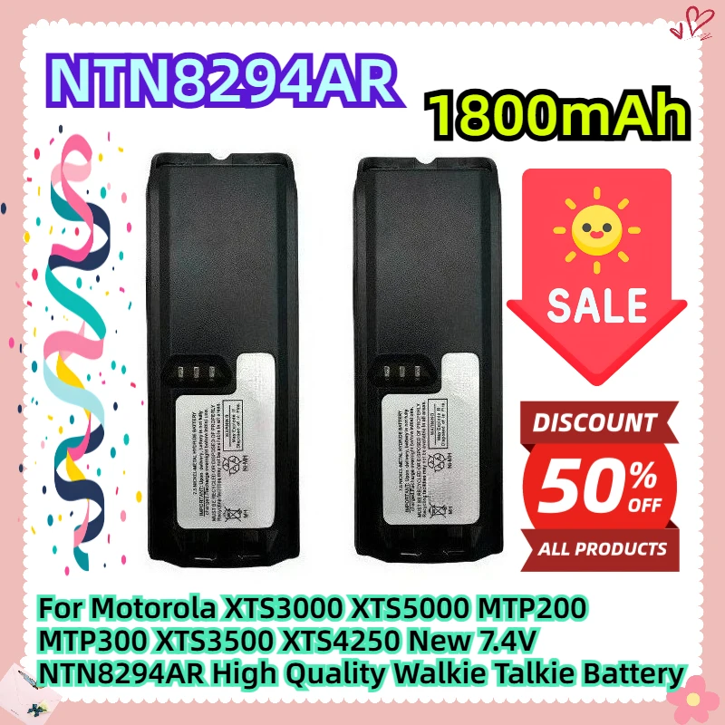 

For Motorola XTS3000 XTS5000 MTP200 MTP300 XTS3500 XTS4250 New 1800mAh 7.4V NTN8294AR High Quality Walkie Talkie Battery