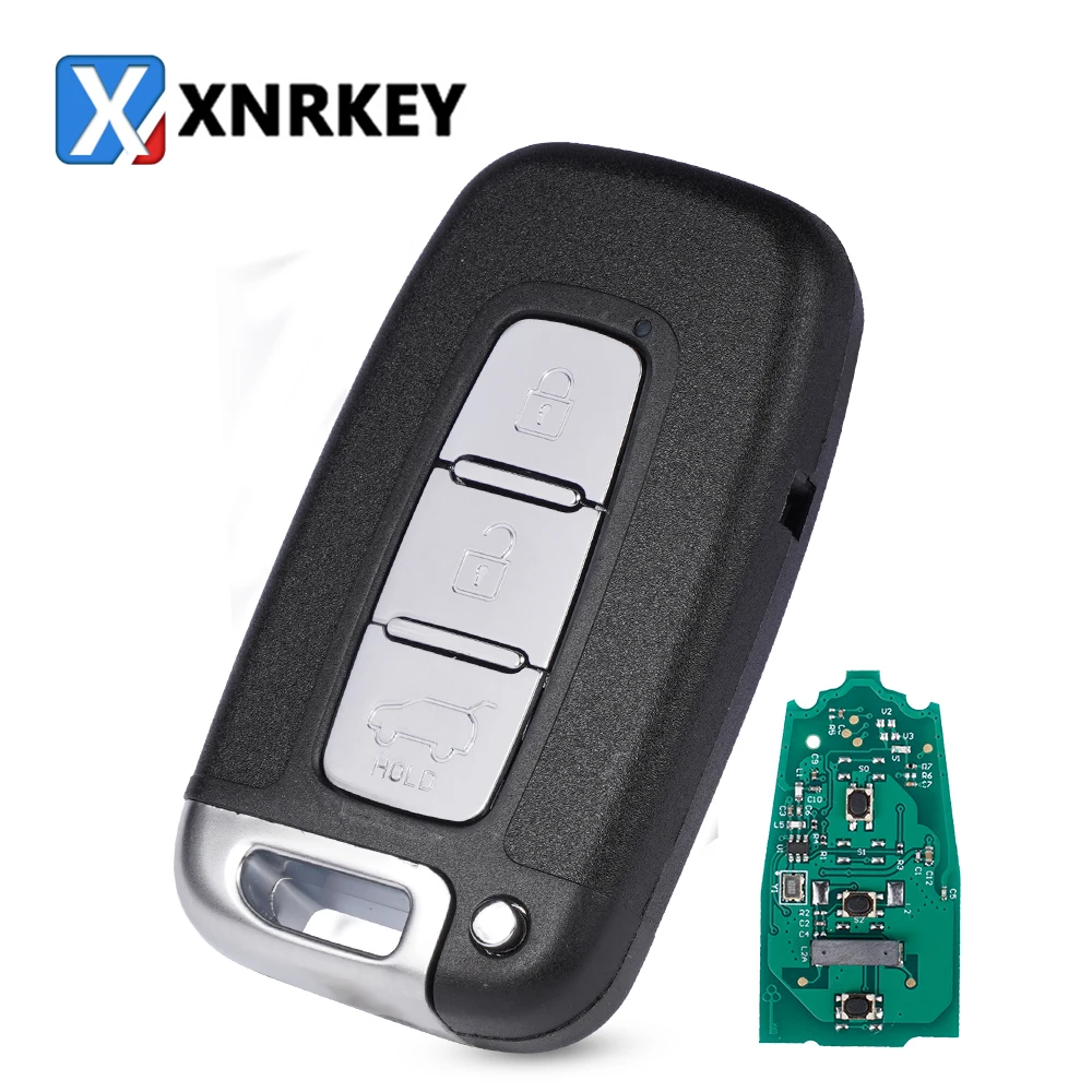 

XNRKEY 3 Button Car Remote Key PCF7952 ID46 Chip 433Mhz for Hyundai Elantra Tucson IX35 Sonata KIA Soul Rio Borrego