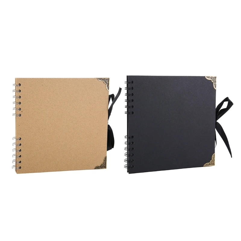 60 Pages Photo Album Kraft Paper Photocard Scrapbooking Albums DIY Picture Craft