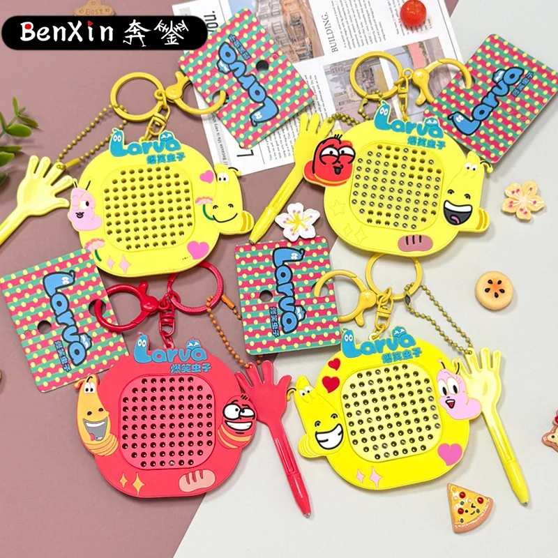 لوحة رسم كروية فولاذية مغناطيسية لتخفيف الضغط من مينسو، سلسلة مفاتيح، قلادة حقيبة مدرسية، هدية سلسلة مفاتيح السيارة