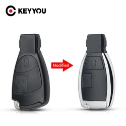 KEYYOU Per Benz Mercedes C E S M CLS CLK W203 W205 W211GL SLK Classe S CL55 AMG Modificato A Distanza auto Chiave Borsette Smart Fob 2 Button