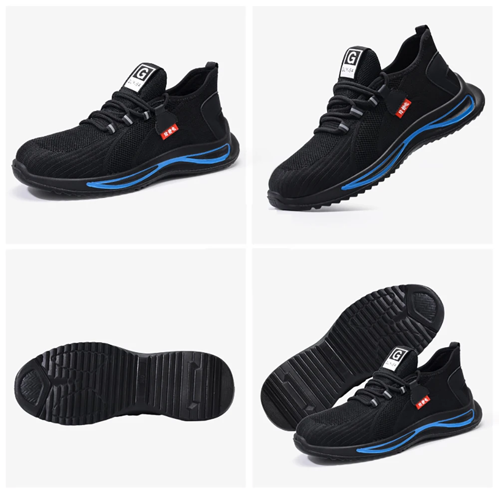 ArmorToe Zapatos de seguridad ESD unisex, transpirables, cómodos y duraderos, sin cordones, para sala limpia, taller electrónico, uso en verano # Armadura3072