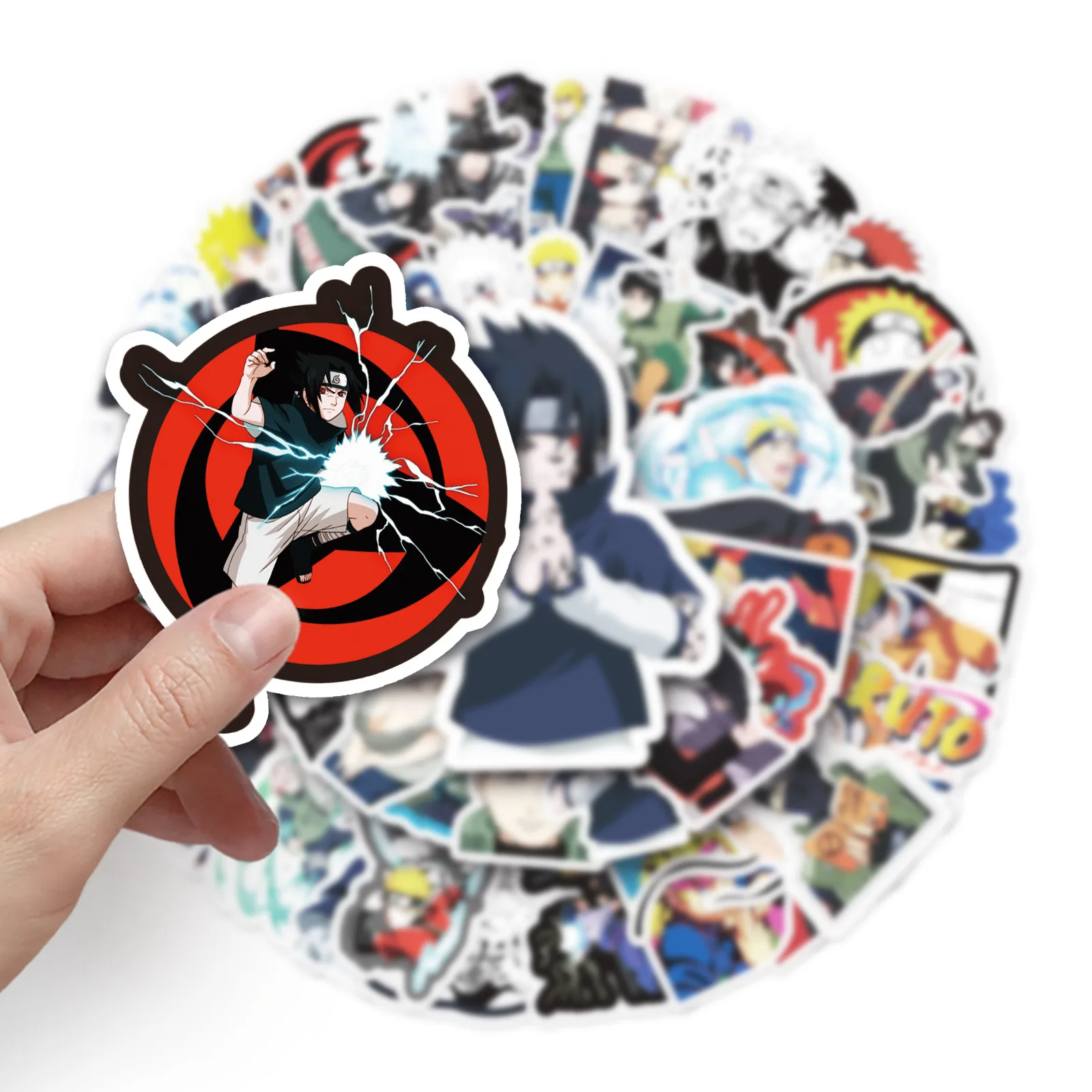 50-70pcs Cool Naruto Cartoon Stickers Decoration Mobile Phone Case Laptop Suitcase Waterproof Stickers Kid Decal Toys Gift