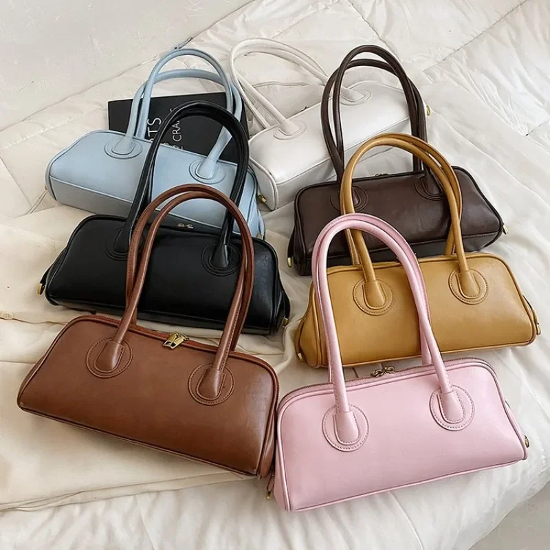 

Timeless Vintage Designer Diaper Bag For Women Luxury Leather Tote Large Capacity Elegant Crossbody Shoulder Bag Simple