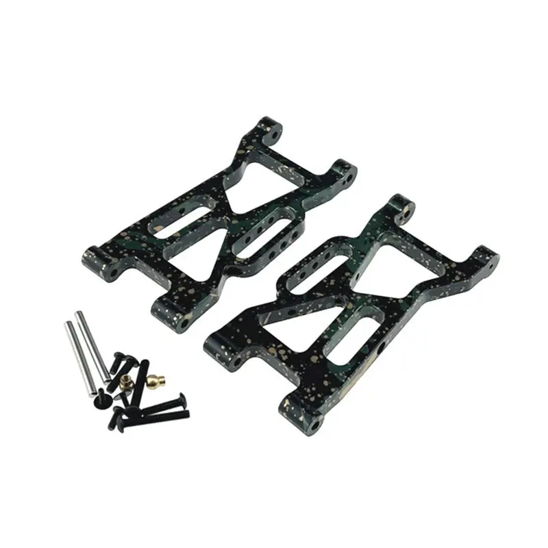 YSUN-For MJX 1/10 10210 10208 V2 Version RC Car Accessories- Front Lower Control Kit Upgrade For RC Car Green