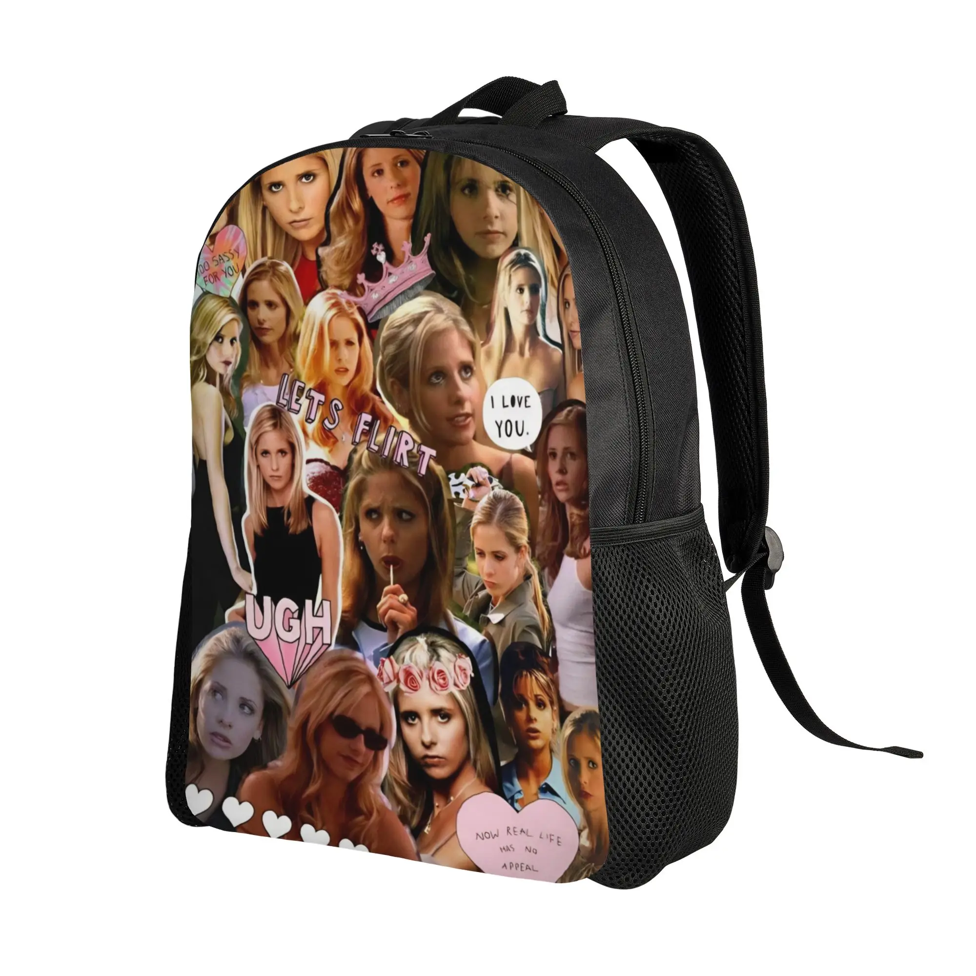 Buffy the Vampire Slayer Backpack for Men Women Cool Student Business Daypack Horror Movie Laptop Canvas Bags Lightweight