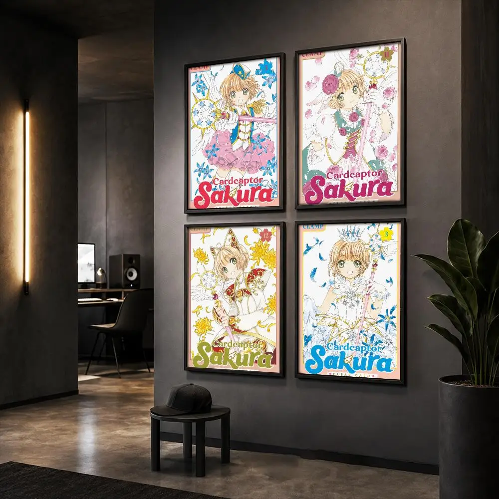 C-Cardcaptor Sakura Anime Poster HD Home Wall Stickers House Hallway Living Room Bedroom Bar Office Decor Art Prints
