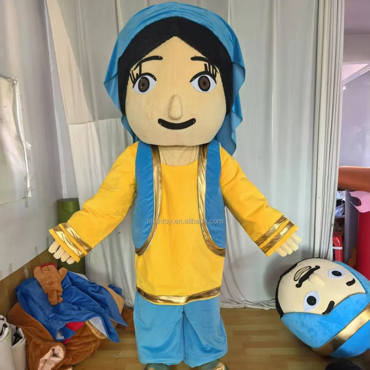 Funtoys Professional Custom Arab Woman Mascot Costume Adult Cartoon Human Character Walking Costume for Sale