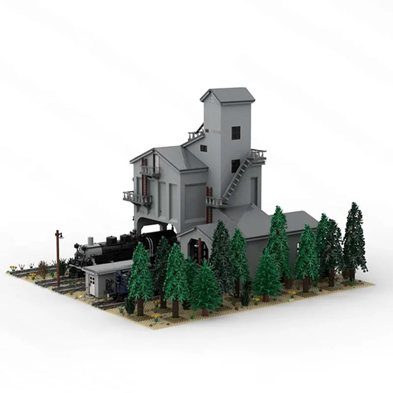 7545pcs MOC Modular Buildings Modern Coaling Tower Model Building Blocks Christmas Gift DIY Collection Craft Education Brick Art