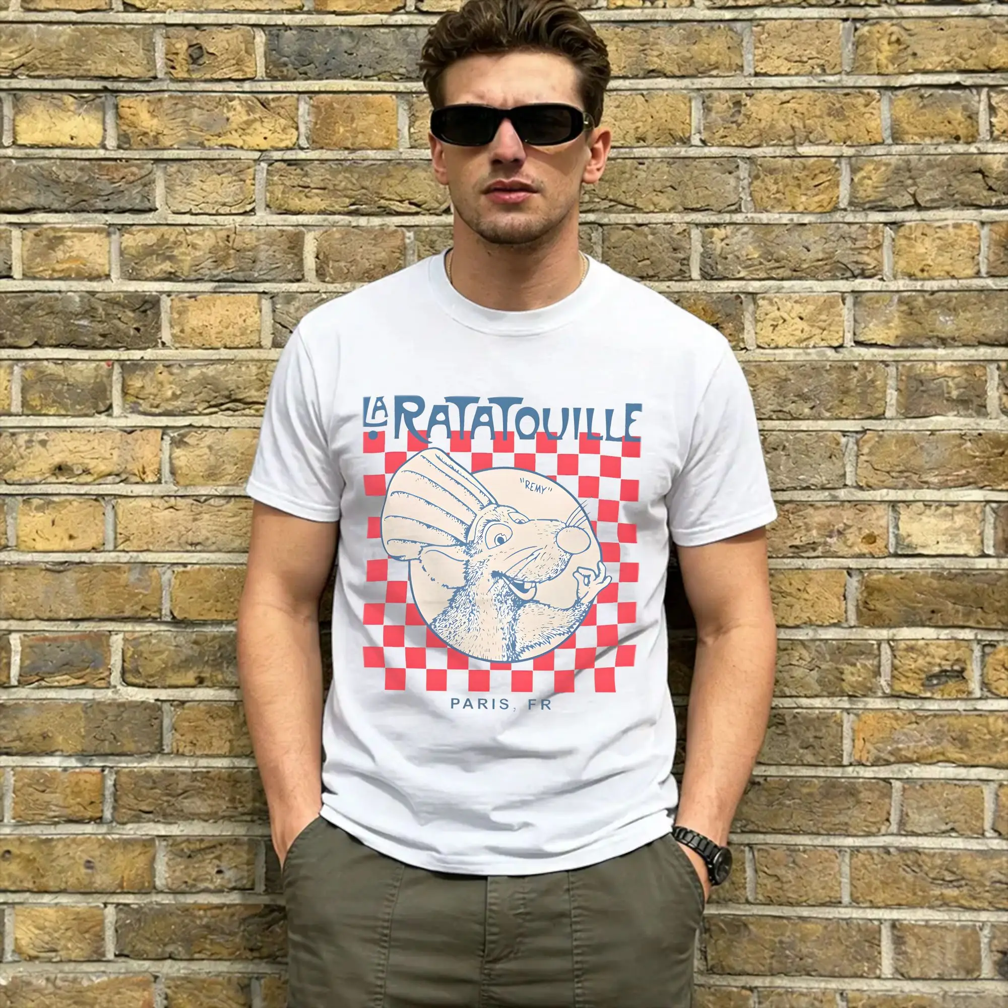 Casual T-Shirt Beach Ratatouille Trendy Cool T-Shirts La Ratatouille  100 Cotton Tshirt for Male Awesome Short Sleeve Clothing