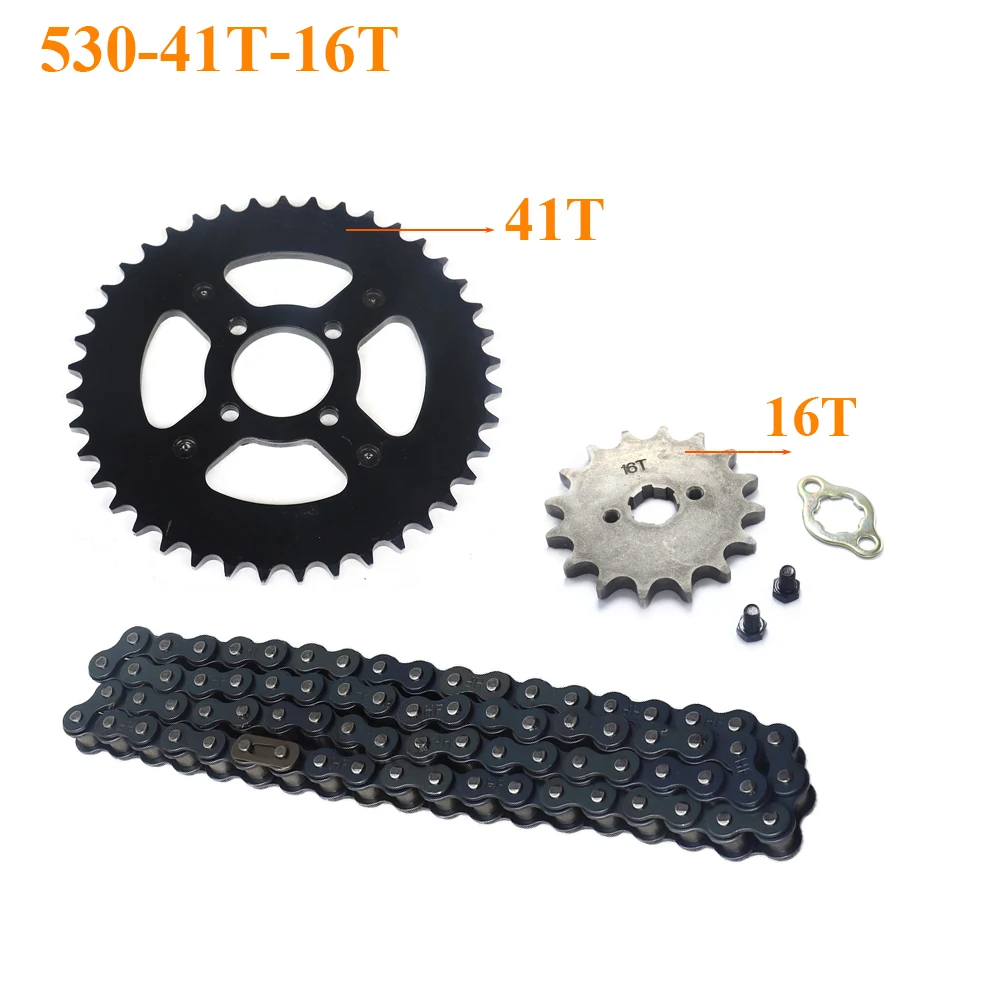 530Chain 41T teeth 58mm Rear Sprocket for 150CC 200CC 250CC Dirt Pit Bike 530 41Tooth