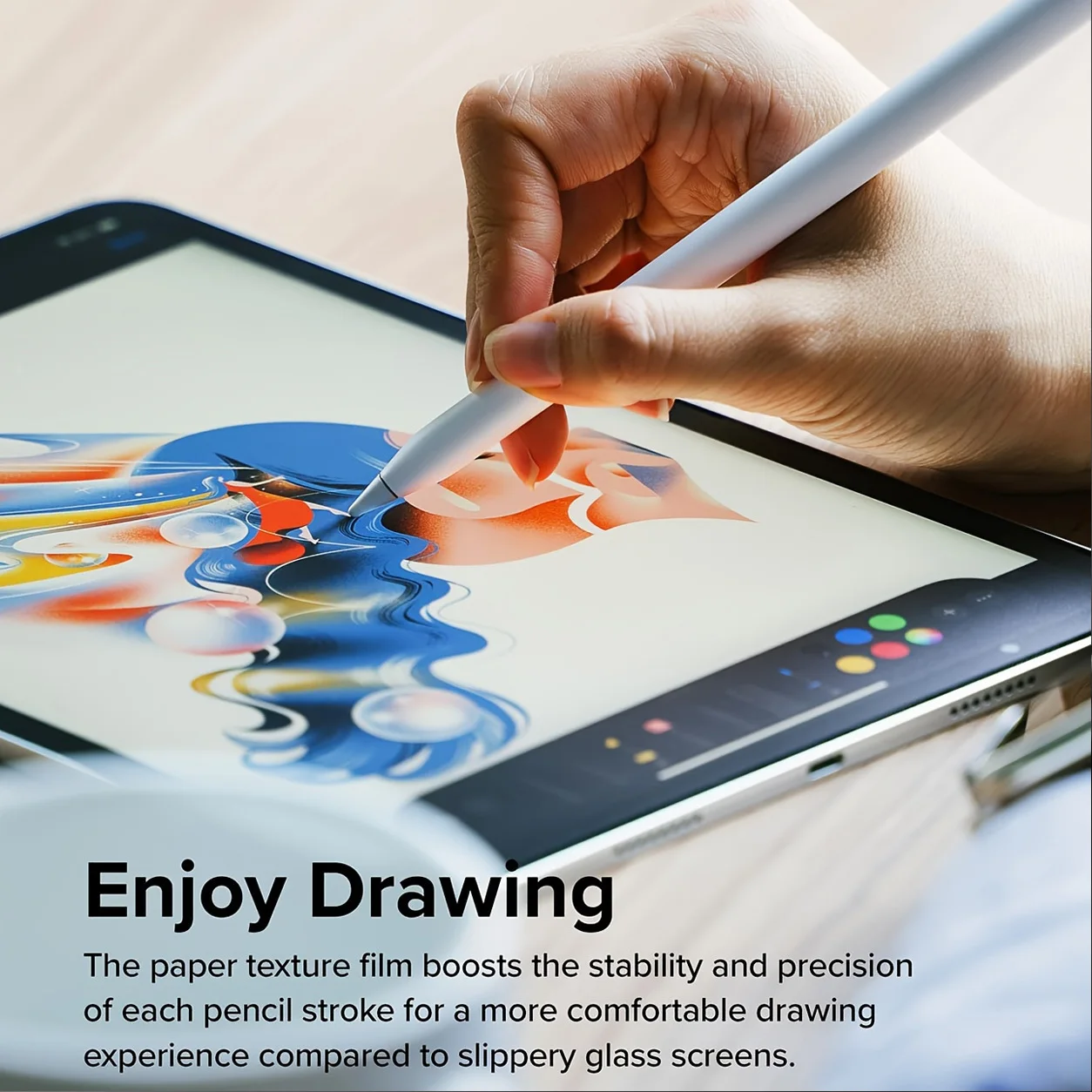 3Pack, Suitable For iPad, Paper Based Writing And Painting Film Highly Sensitive Touch Easy To Install Tablet Screen Protector