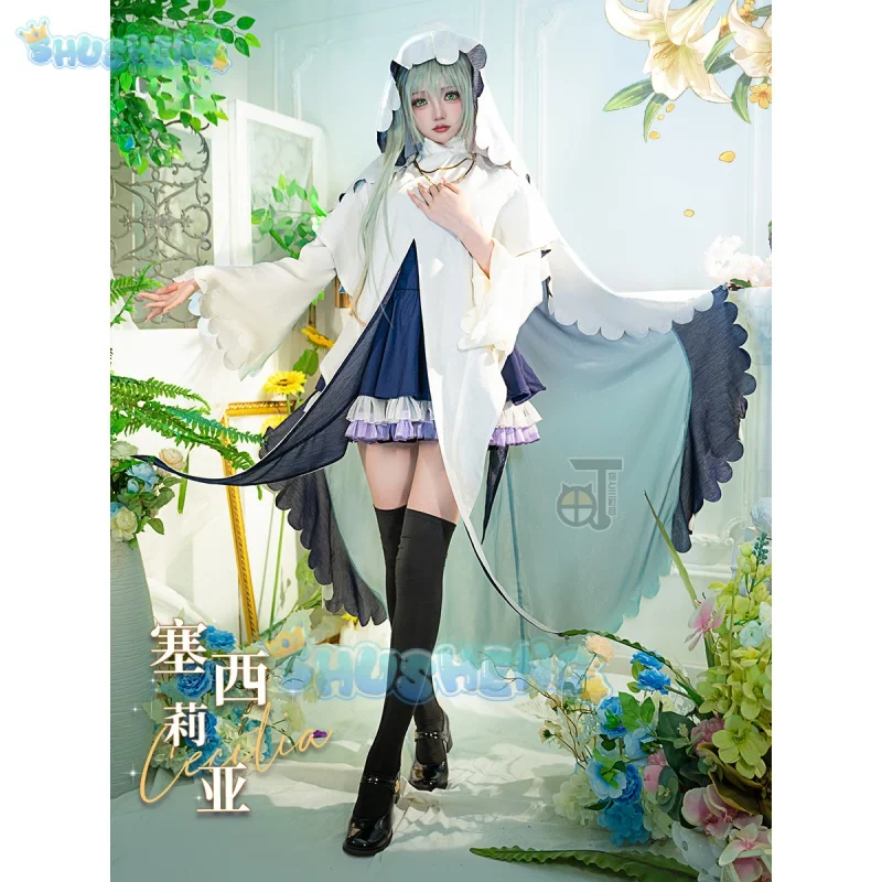 

Anime Saint Cecilia And Pastor Lawrence Cecilia Nun Game Suit Lolita Dress Cosplay Costume Halloween Party Outfit Women