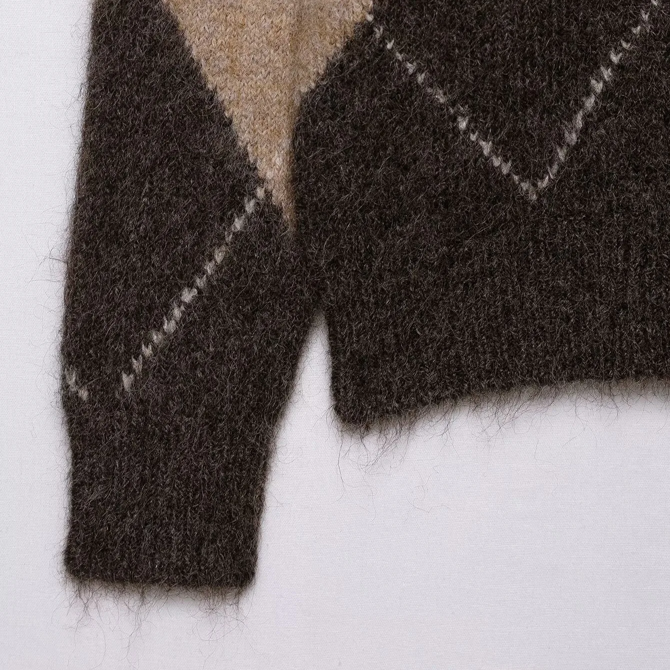 Novo maillard manga longa em camadas fora do ombro camisola de malha topo casual sexy moda única feminina topo outono pulôver