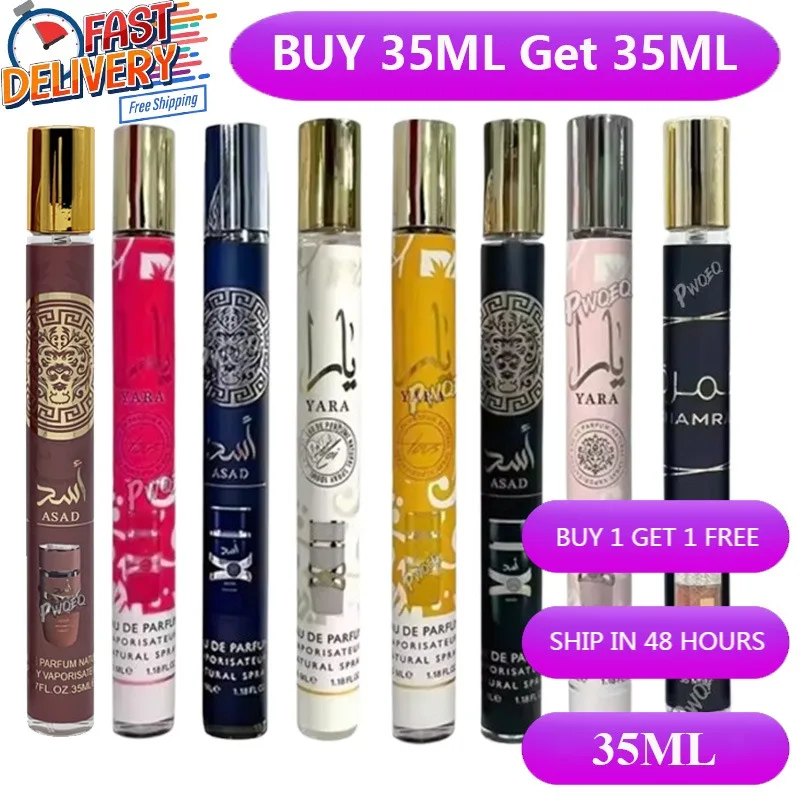 

35ml Perfume Sample Eau De Toilette Spray Lasting Fragrance High Quality Unisex Arabian Perfume Pheromone Portable Eau De Parfum