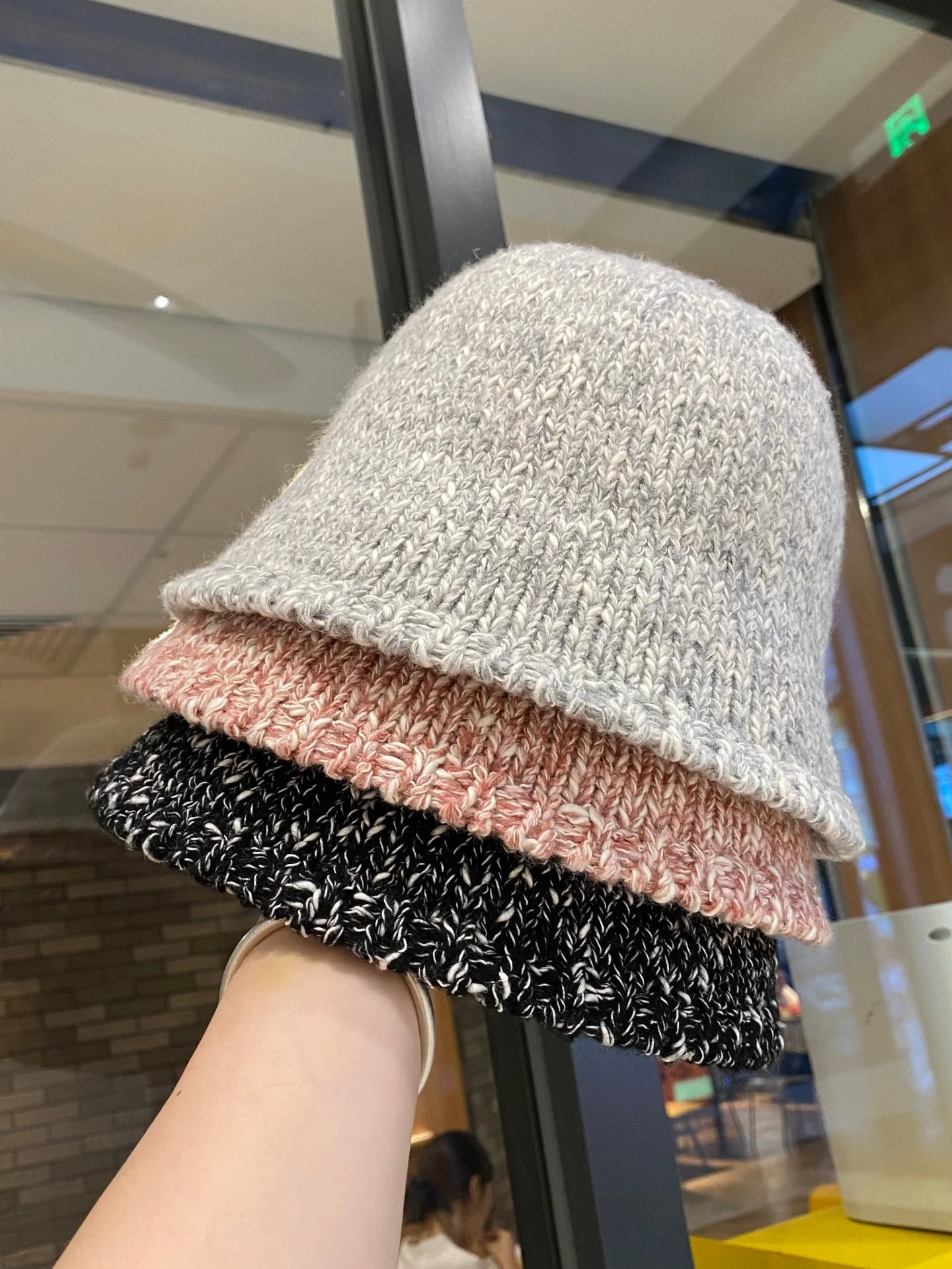 warm-ear-protecting-knitted-hat-women's-autumn-winter-new-style-wide-brim-fisherman-cap-fashionable-versatile-face-slimming-m