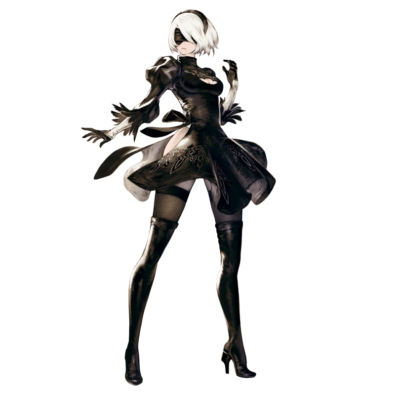 NieR:Automata Cartoon Game Character Acrylic Stand With Base Two‑Side Printed Desktop Collectible Ornament Keychain
