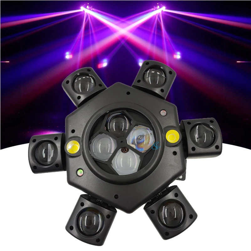 Lumière de Scène LED à Tête Mobile, Laser Chang DJ, Faisceau Lumineux RVB, Stroboscope DMX, Club de Mariage, ixde Noël, 150W