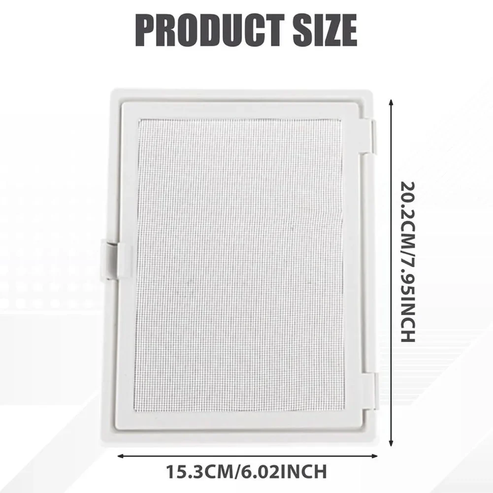 Magnetic Window Screen Insert for Small Openings 8x6 Inch PVC Fly Mesh Cover to Allow Ventilation and Block Bugs