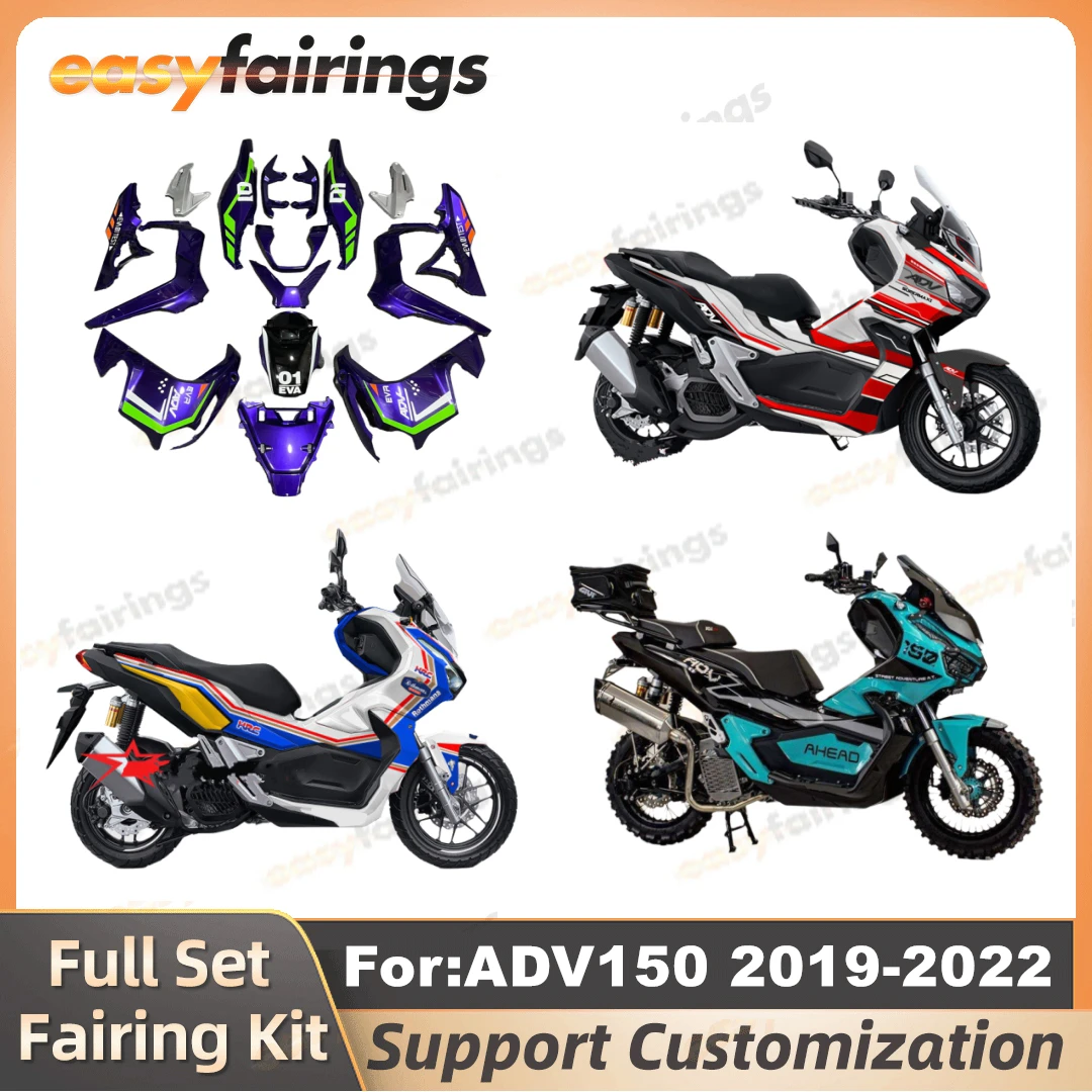 

New ABS Motorcycle Whole Fairing kit fit For HONDA ADV150 150R 2019 2020 2021 2022 19 Plastic Bodywork Full Fairings kits zxmt