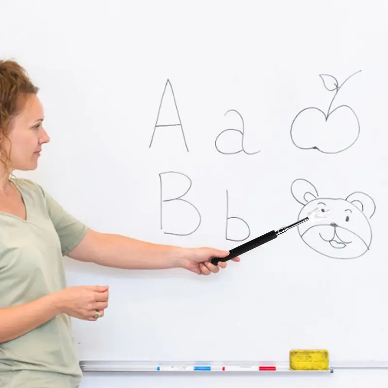 Retractable Teacher Pointer Telescopic Teaching Pointer Presenter Whiteboard Pointer Gift For Teachers Presenter Extends Design