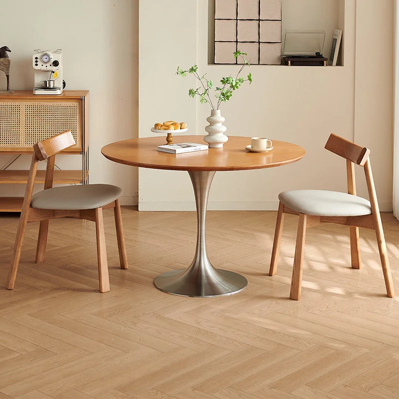 Minimalist Base Restaurant Tables Modern Round Conference Dinette Dinner Table Console Small Mesas De Restaurante Furniture