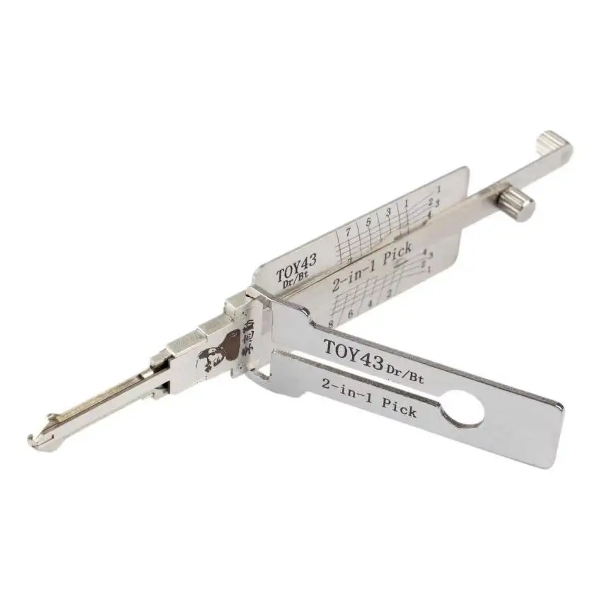 Lishi 2-In-1 LOCKSMITH TOOL TOY43 Door/Trunk Split Wafer FOR Chevrolet Prizm 1993 - 2002 FOR Toyota 4Runner 1996 - 2002