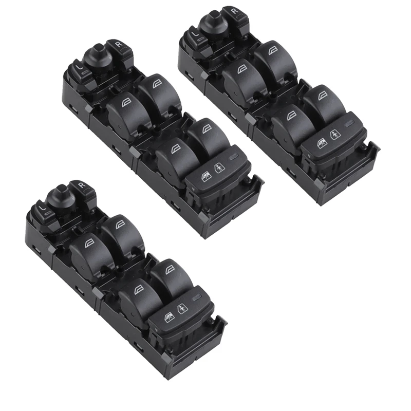 

3X Electric Power Window Control Switch 31433407 For Volvo XC60 2009-2015 Car Auto Accessories