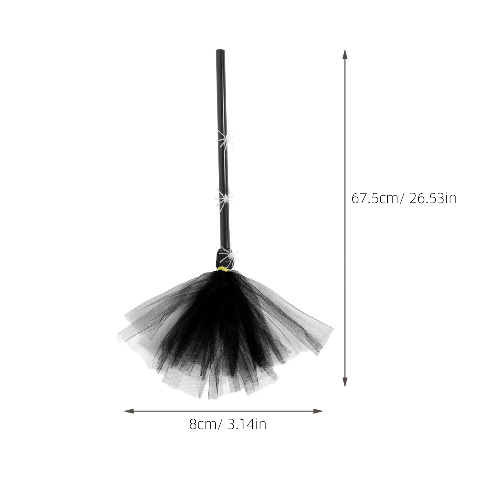 

Luminous Spider Web Broom Witch Prop Small Kids Adult Cosplay Accessories Halloween Party Decoration Premium Quality