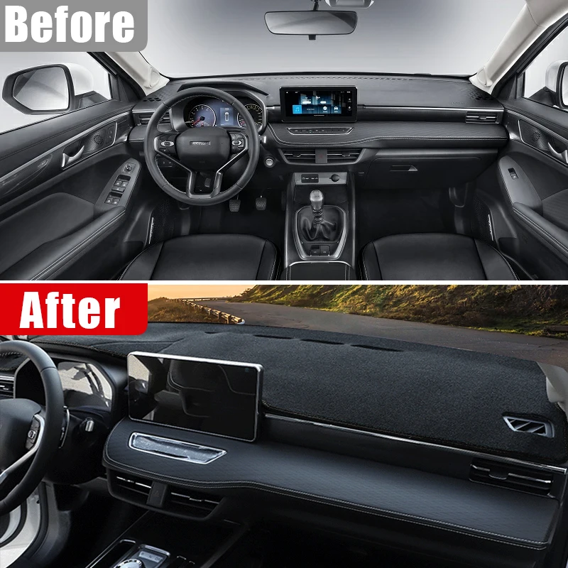 For Haval Jolion 2021 2022 2023 2024 2025 Car Dashboard Mat Sun Shade Instrument Desk Anti-UV Non-Slip Cover Accessories