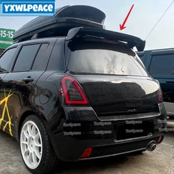 For Suzuki Swift Spoiler 2008-2015 High Quality ABS Plastic Unpainted Color Rear Roof Spoiler Wing Trunk Lip Car Accessories