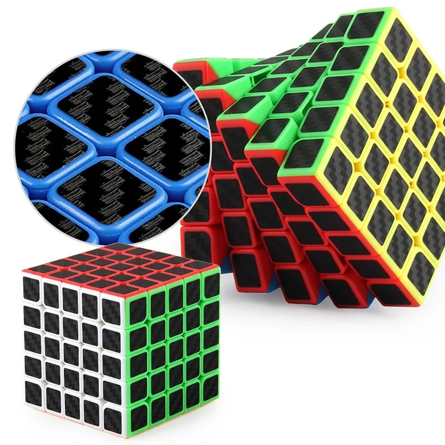 Meilong-cubo de fibra de carbono 2x2x2 3x3x3 4x4x4 pirámide skew SQ1 Megaminx rompecabezas para principiantes y profesionales