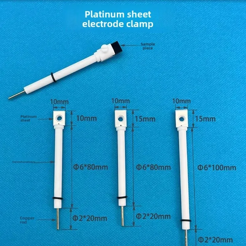 PTFE PT working electrode clamp, good electrical conductivity and corrosion resistance