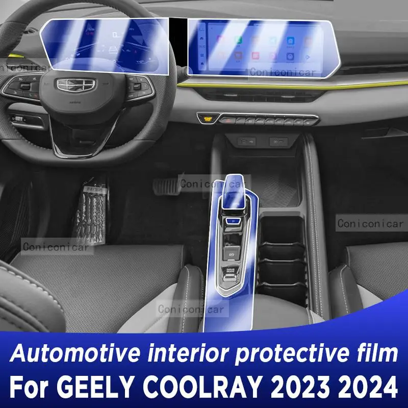 

For GEELY COOLRAY 2023 2024 Gearbox Panel Navigation Screen Automotive Interior Protective Film Anti-Scratch Accessories Sticker