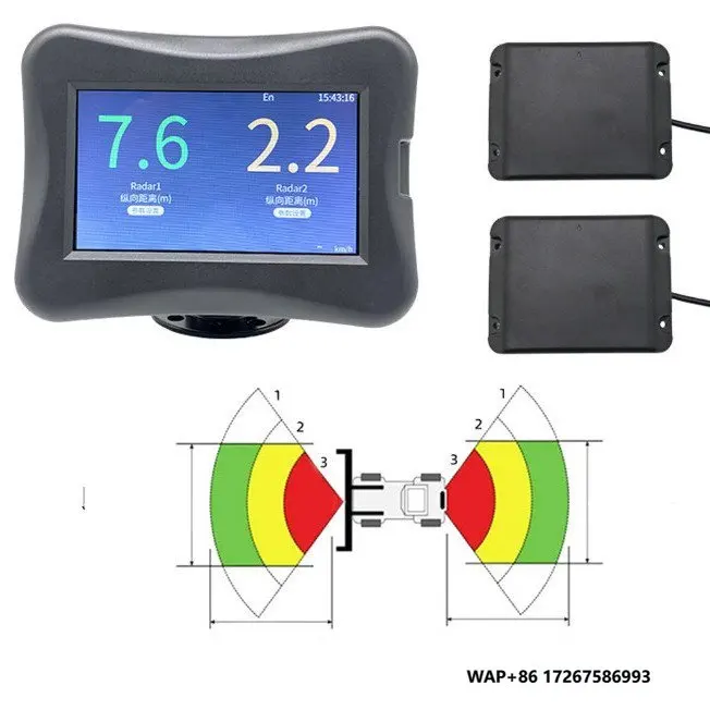 

77Ghz Front and Rear Radar Sensor for Truck Bus Motorhome Camper RV Ore Car Collision Obstacle Detection Alarm Distance 40m 100m