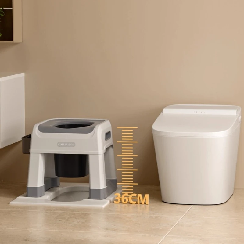  رفع مقعد المرحاض المريح، كرسي صوان محمول لكبار السن، مقعد حمام مبطن ناعم، مساعد على التنقل للحوامل #6