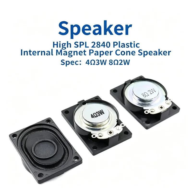 2pc LCD Monitor/TV Horn 2W 8R 4Ohm 3W 4028 2840 Loud Speaker 8 Ohms 2 Watt 8R 2W 40*28MM Plastic Internal Magnetic Speaker