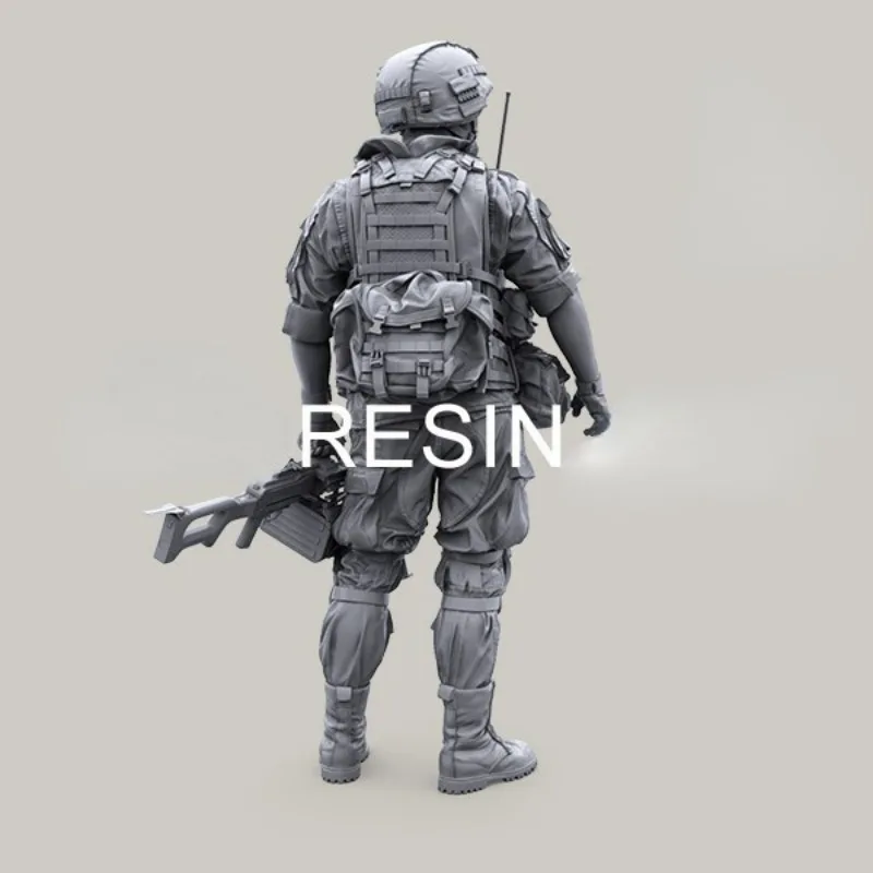 1:35 Die-cast Resin gift Model Assembly Kit Soldier Model US Military Russian Special Forces Scene Unpainted (1 Person)