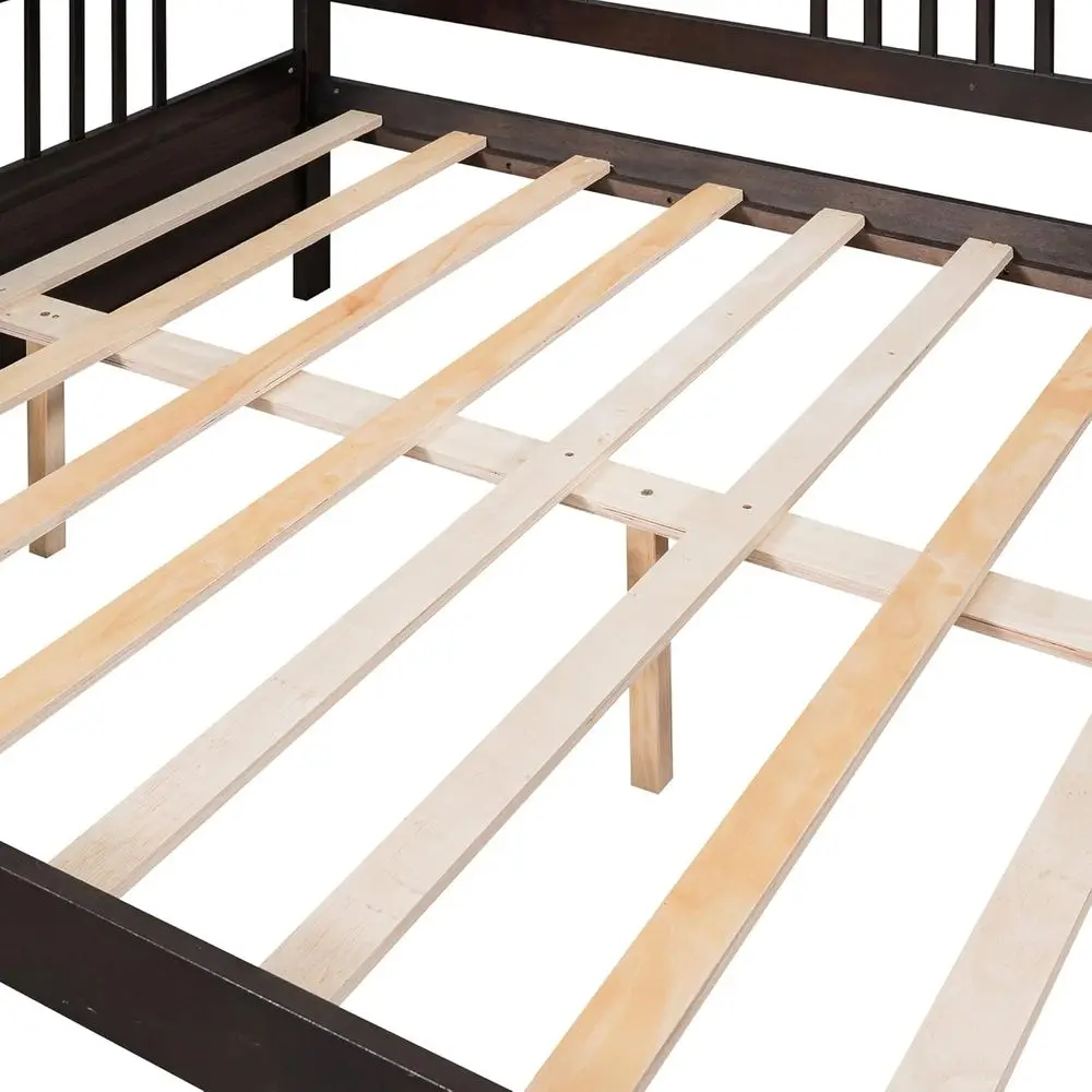 Harper & Bright Designs ull Size Bed e, ern ull Wood Daybed e with Slats Support, Multi-unctional Soa Bed or Living Room, Gt Roo view 4