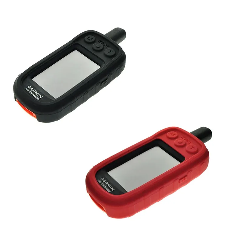 Silicone Case & Flexible Glass Screen Protector for Garmin Alpha 100 Handheld GPS