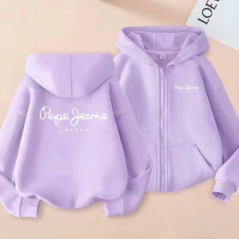 

High quality boys and girls zipper hoodies, skin-friendly and warm in spring and autumn