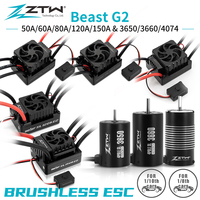ZTW 32-Bit Beast G2 SL 50A/60A/80A/120A/150A ESC Waterproof Speed Controller Combo