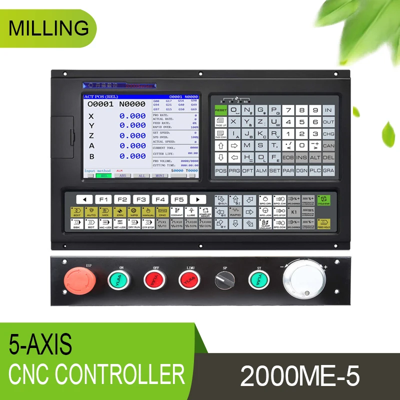 Low Cost Milling Machine Control System Kit CNC Controller 5 Axis With PLC, ATC Function For Machine Modification