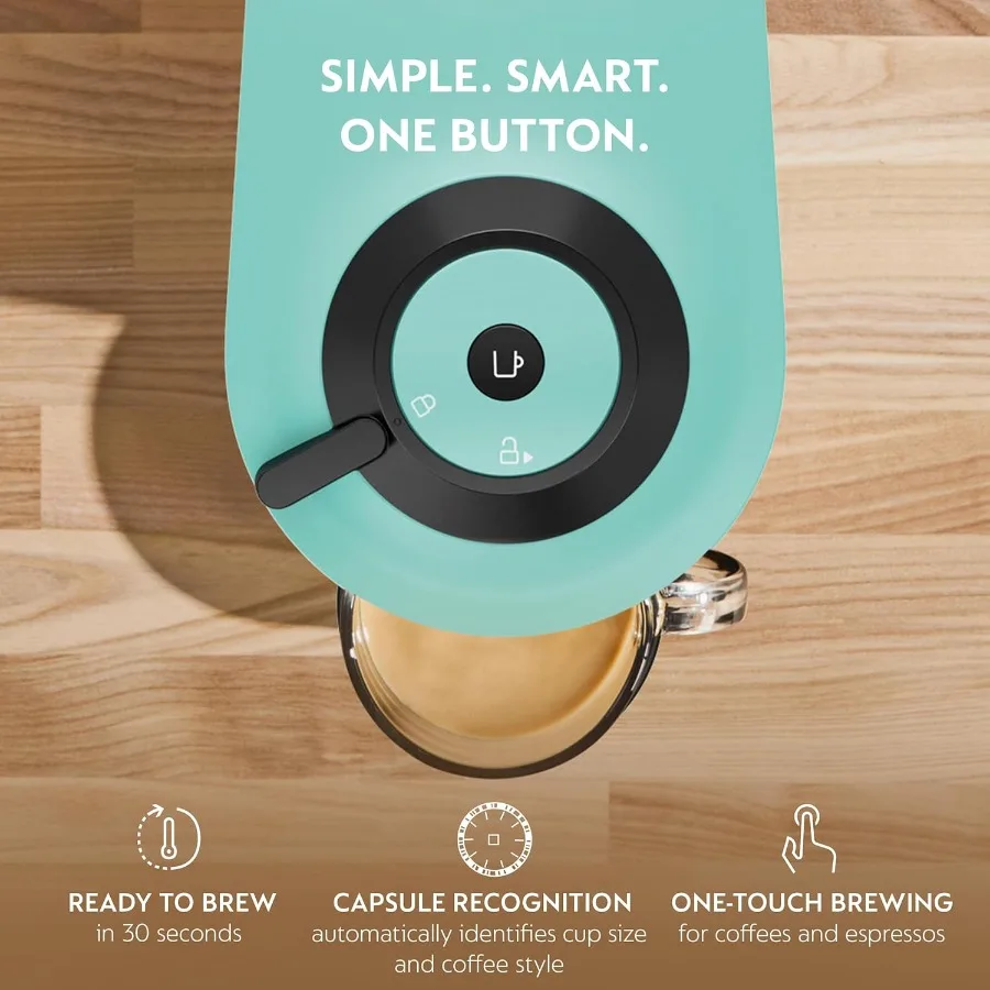 Kompakte Kaffee- und Espressomaschine mit integriertem Milchaufschäumer für den Heimgebrauch: perfekt zum Basteln von reichhaltigen Cappuccinos und Latten